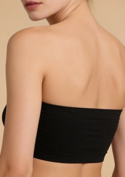 Biustonosz bandeau z oddychającego materiału