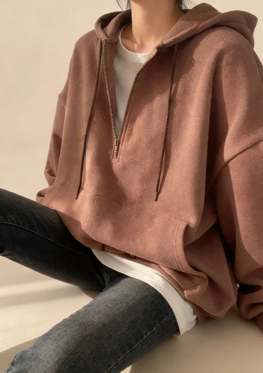 Wygodna bluza oversize z kapturem