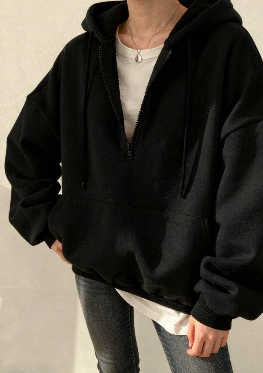 Wygodna bluza oversize z kapturem