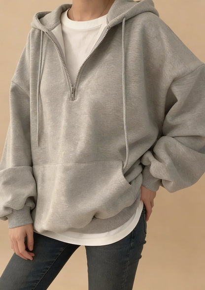 Wygodna bluza oversize z kapturem