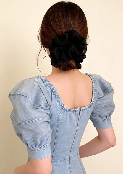 Szyfonowa gumka do włosów scrunchie