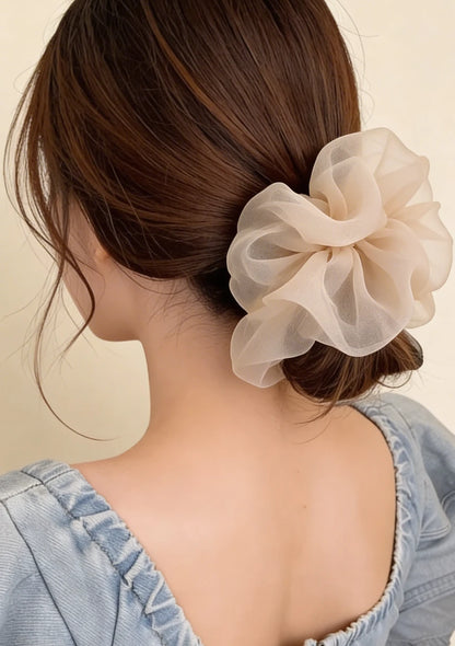 Szyfonowa gumka do włosów scrunchie