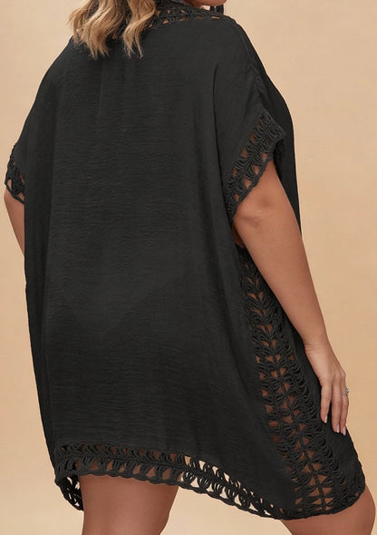 Suknia plażowa plus size z regulowanym wiązaniem