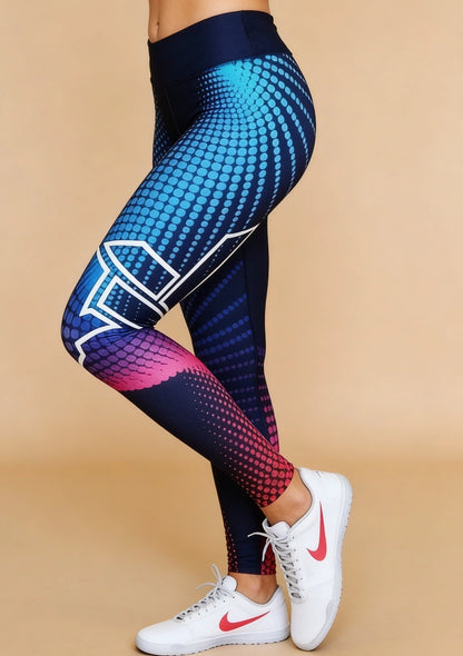 Legginsy sportowe w wyraziste wzory