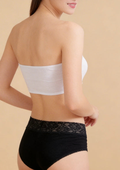 Biustonosz bandeau wąski gładki