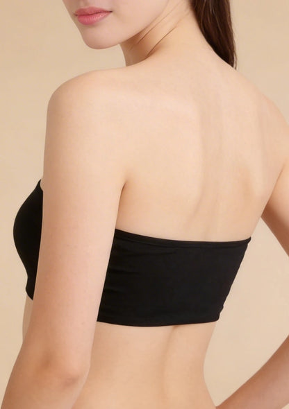 Biustonosz bandeau wąski gładki