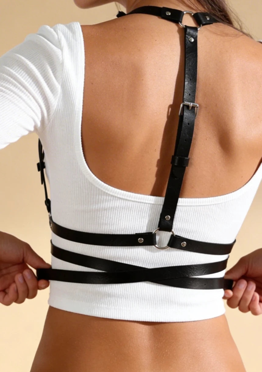 Harness na biust z regulacją rozmiaru