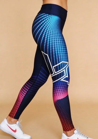 Legginsy sportowe w wyraziste wzory