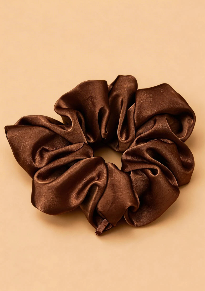 Satynowa frotka do włosów scrunchie