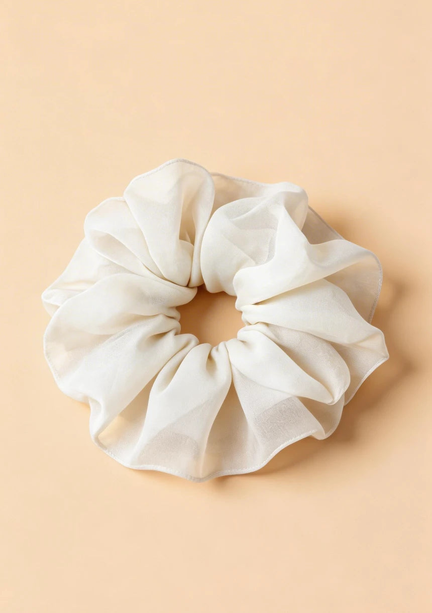 Szyfonowa gumka do włosów scrunchie