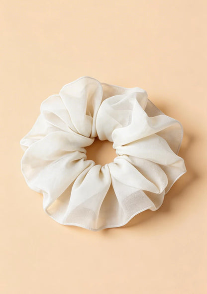 Szyfonowa gumka do włosów scrunchie
