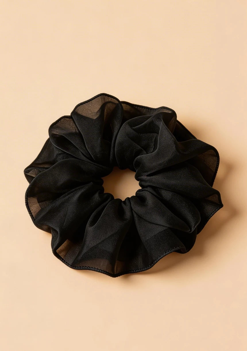 Szyfonowa gumka do włosów scrunchie