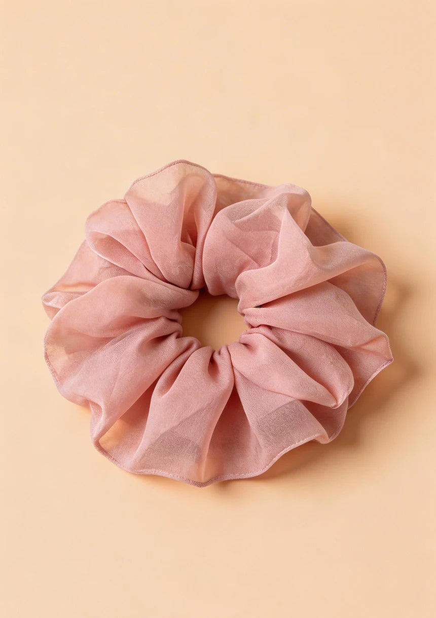 Szyfonowa gumka do włosów scrunchie