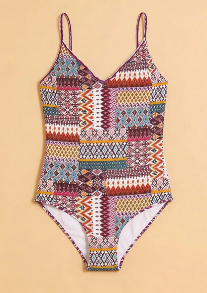 Strój kąpielowy jednoczęściowy wzory boho