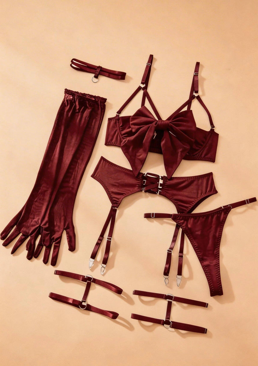 Komplet bielizny z 6 elementami