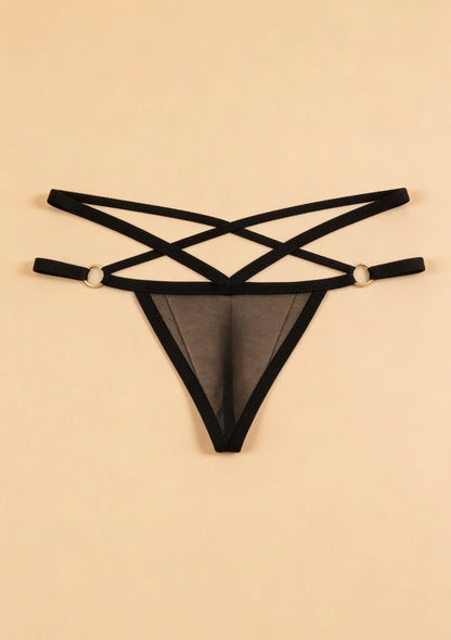 Majtki koronkowe mocno wycięte