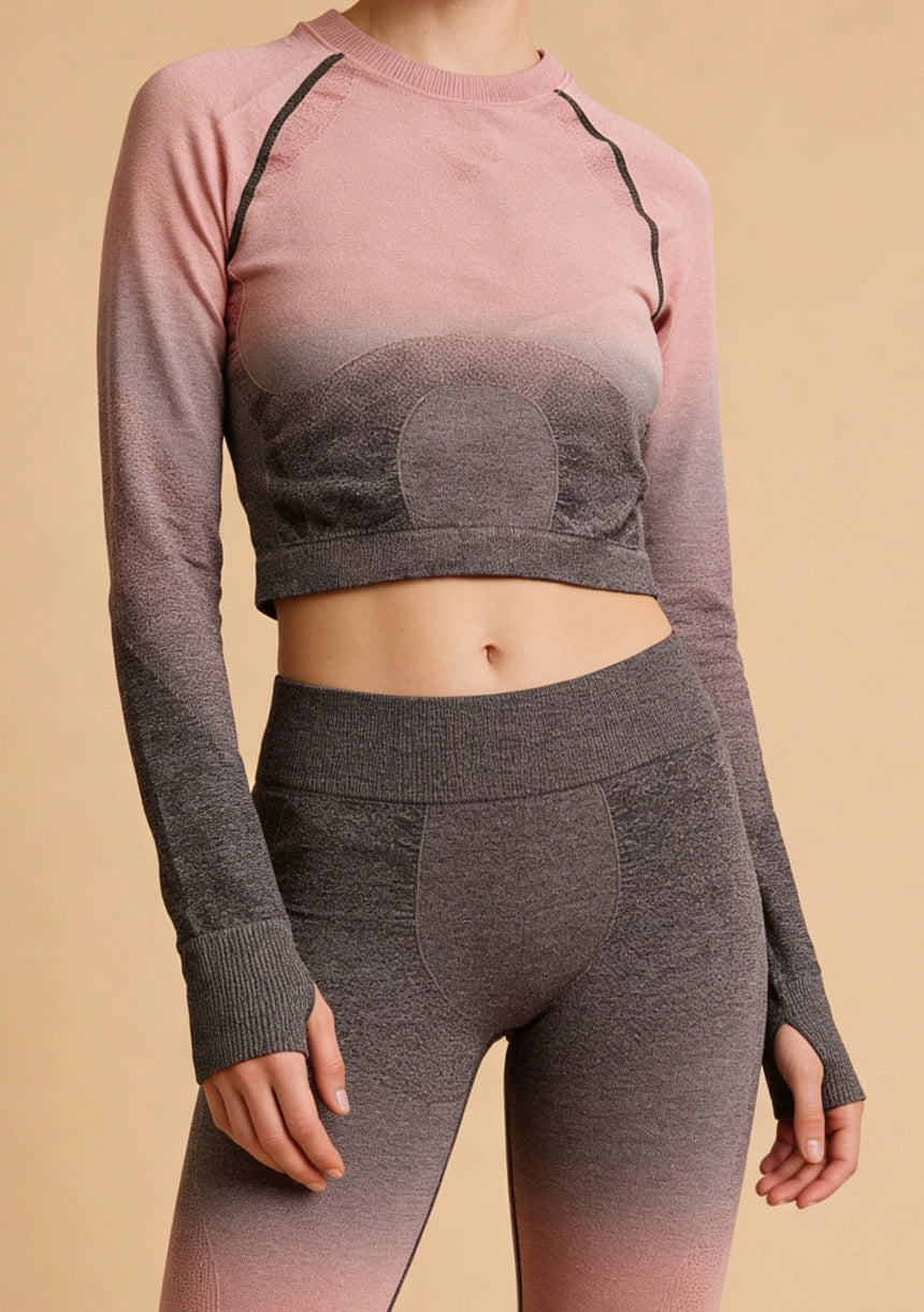 Top sportowy z efektem ombre