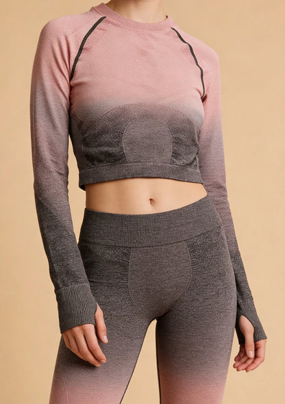 Top sportowy z efektem ombre