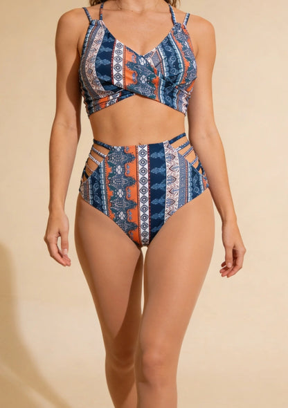 Strój kąpielowy dwuczęściowy w stylu boho