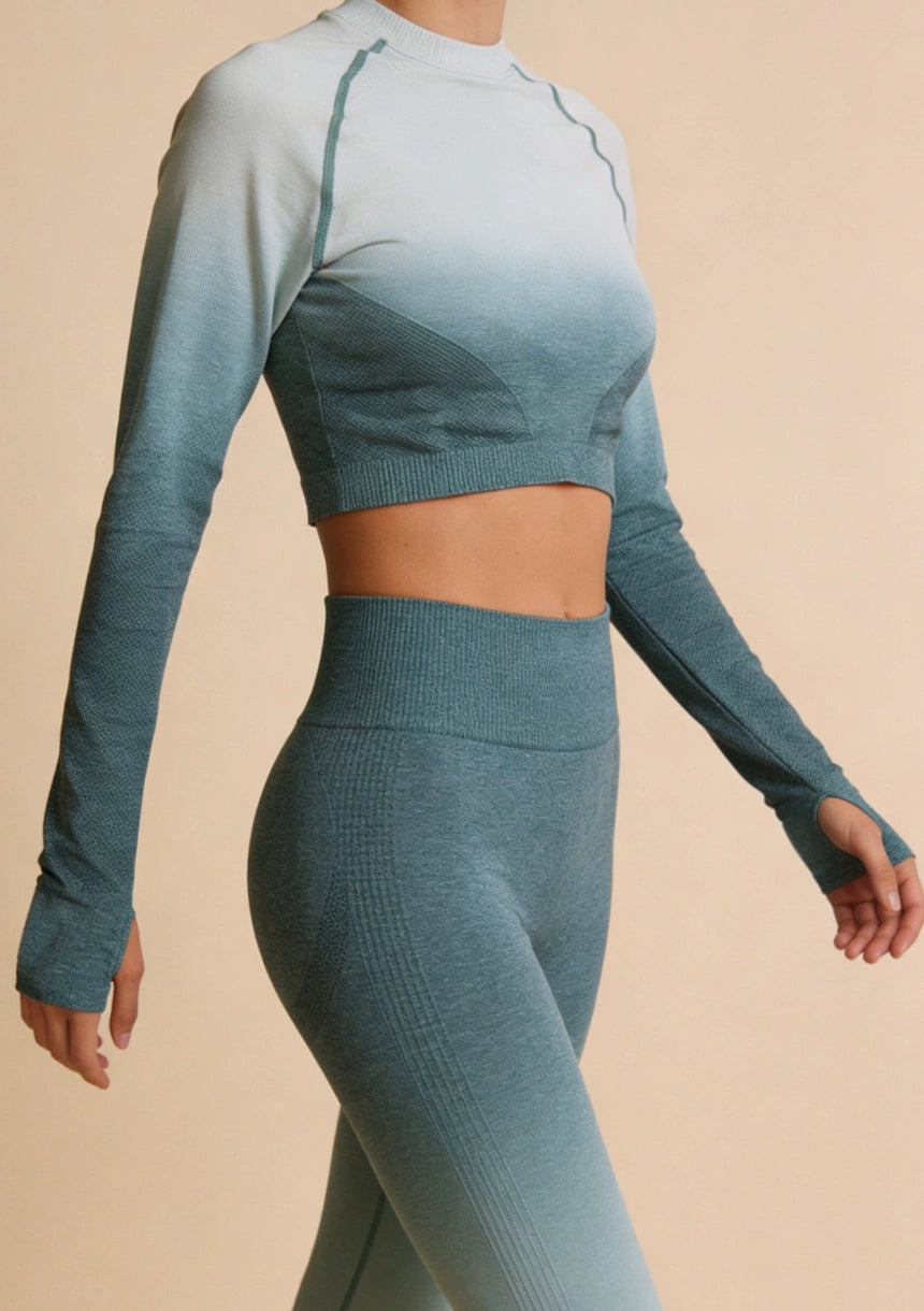 Top sportowy z efektem ombre