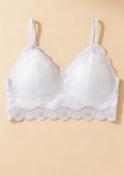 Biustonosz bralette prążkowany materiał