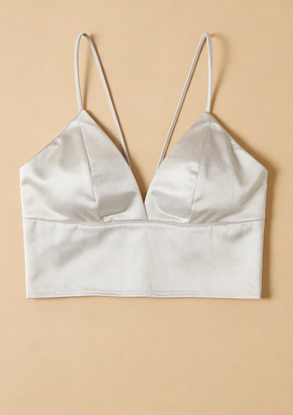 Biustonosz bralette satynowy