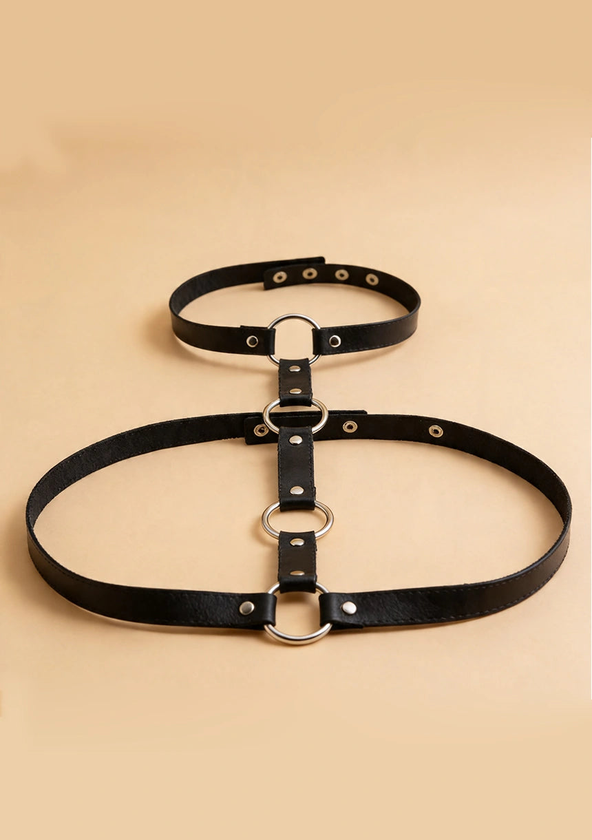 Harness do biustonosza z chokerem