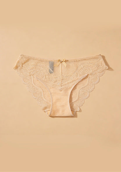 Majtki koronkowe wzór kropek