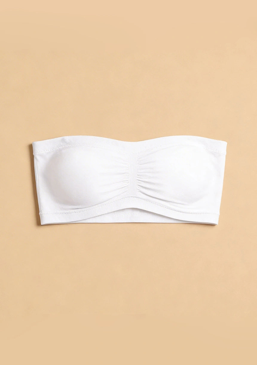 Biustonosz bandeau z oddychającego materiału