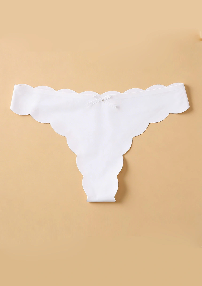 Majtki bezszwowe stringi z falami